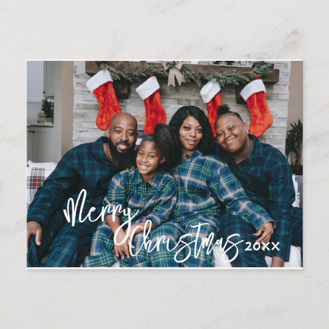 Custom Christmas Cards, Family Photo Holiday Cards (Front)