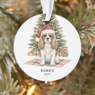 Custom Christmas Cavalier King Charles Spaniel Ornament