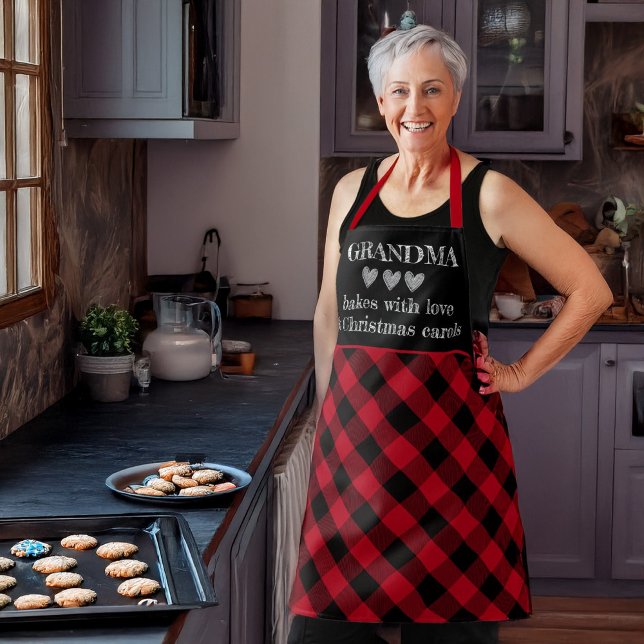 Custom Christmas Chalk Style Baking Apron (Creator Uploaded)