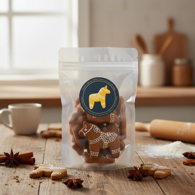 Custom Christmas Cookie Business  Classic Round Sticker (Creator Uploaded)