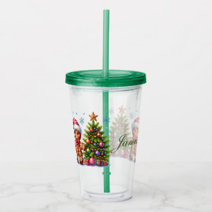 Custom Christmas Cookies  Acrylic Tumbler