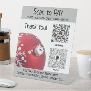 Custom Christmas Craft Show Displays Pedestal Sign