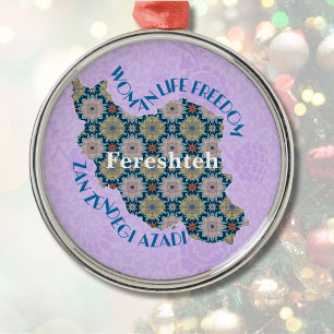 Custom Christmas Equality Bulk Gifts for Coworkers Metal Tree Decoration