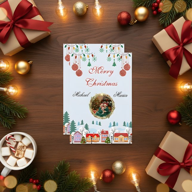 Custom Christmas Family Photo Card – Editable (Creator Uploaded)