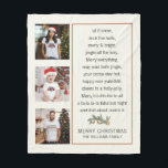 Custom Christmas Family Photo Collage Sayings Fleece Blanket<br><div class="desc">Create a unique custom Christmas family photo collage accompanied by a funny mashup of popular holiday sayings,  or phrases,  and your family name at the bottom. Display it in a prominent place for your family and holiday guests to enjoy it during the festivities.</div>