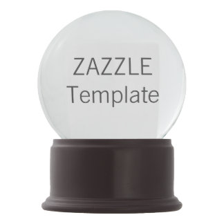 Custom Christmas Faux MERLOT ONYX Snow Globe