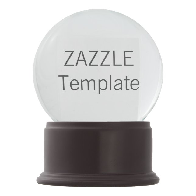 Custom Christmas Faux MERLOT ONYX Snow Globe (Front)