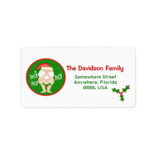Custom Christmas Funny Return Address Labels