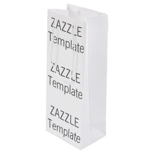 Custom Christmas GLOSSY Wine Gift Bag Blank