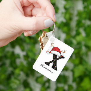 Custom Christmas Holiday Keychain for Mum & Dad