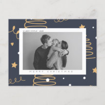 Custom Christmas & Holiday Postcard with photo