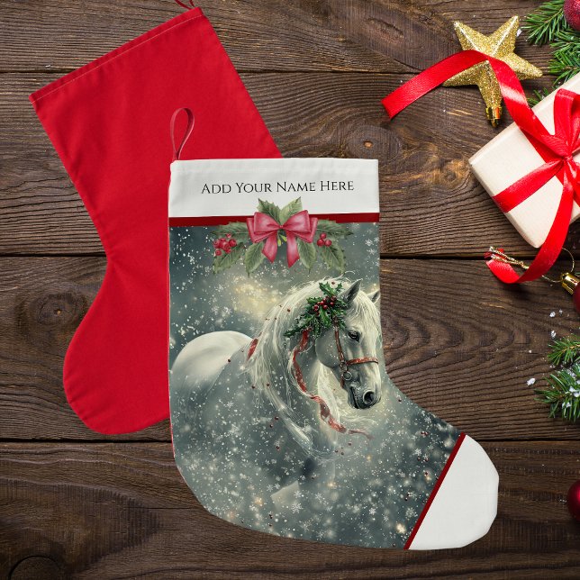 Custom Christmas Horse Stocking for Horse Lover (Creator Uploaded)