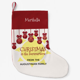 Custom CHRISTMAS IN THE SUMMERTIME Small Christmas Stocking