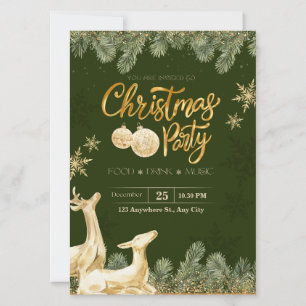 Custom christmas invitations, xmas party  invitation