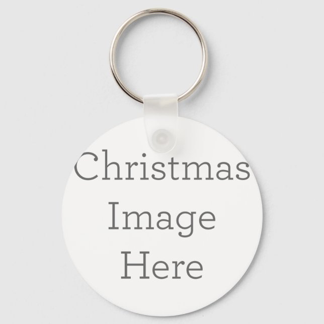 Metal Circle Keychain, 2" (Front)