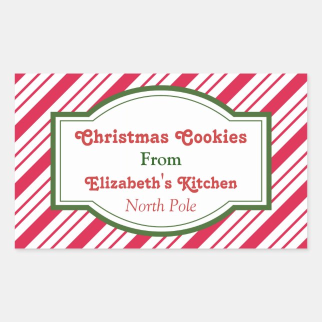 Custom Christmas Kitchen Stickers (Front)