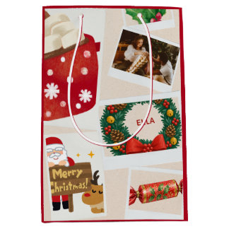 Custom Christmas Medium Gift Bag