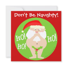 Custom Christmas Naughty Santa Party Invitation