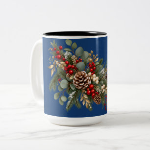 Custom Christmas New Year Gifts Two-Tone Coffee Mug