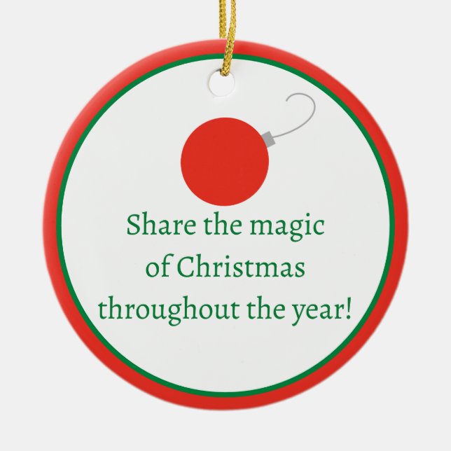 Custom Christmas Ornament (Front)