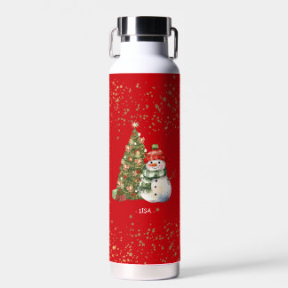 Custom Christmas Ornament for Kids Gift Children Water Bottle