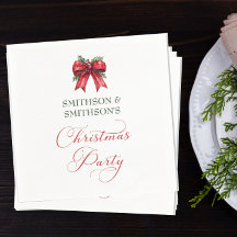 Custom Christmas Party Paper Napkin