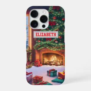 Custom Christmas Photo Wallpaper With Personalised iPhone 16 Pro Case