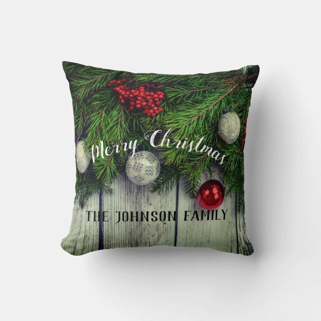 custom Christmas pillow to personalise (Front)