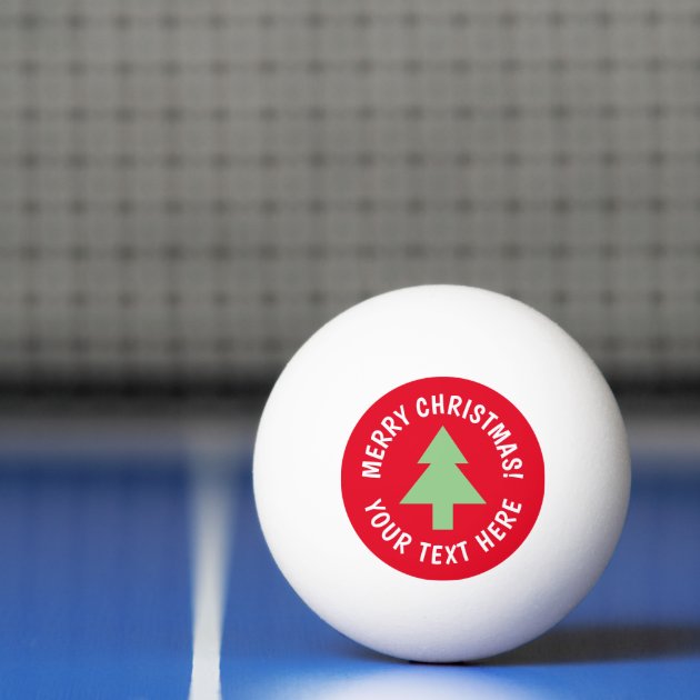 Custom Christmas ping pong balls for table tennis  Zazzle