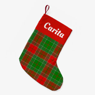 Custom Christmas Plaid Stocking