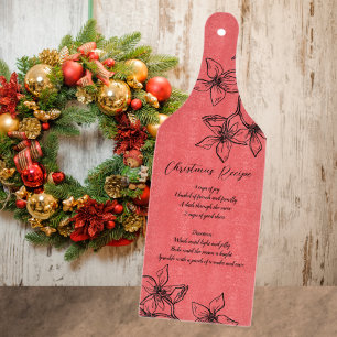 Custom Christmas Recipe  Cutting Board