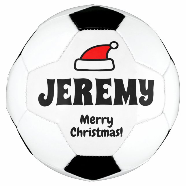 Custom Christmas soccer ball sports gift for kids (Front)