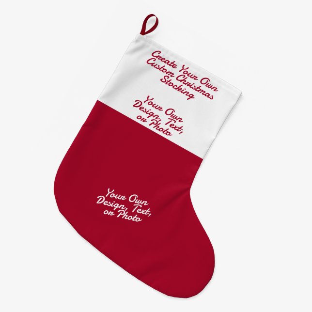 Custom Christmas Stocking - Personalised Photo Nam (Front (Hanging))