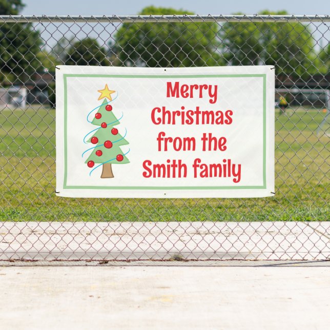 Custom Christmas Tree Banner (Insitu)