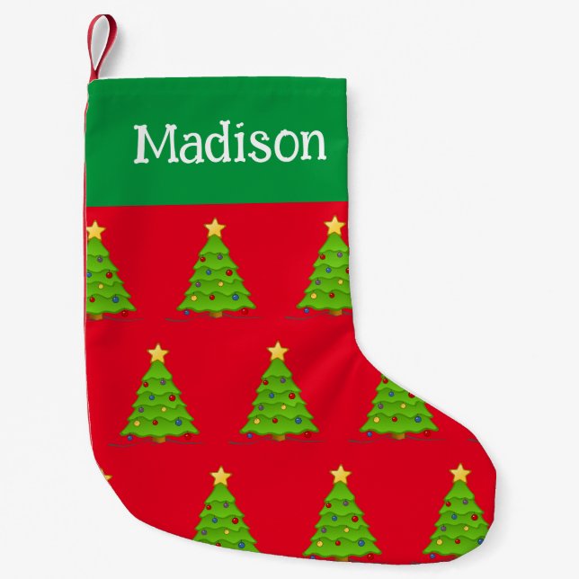 Custom Christmas Tree Stocking (Front)