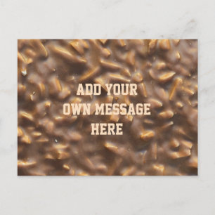 Custom Chunky Chocolate Custom Text Postcard