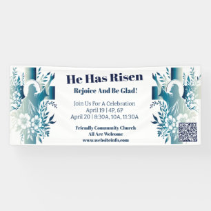 Custom Church Cross Christian Jesus Easter  Banner