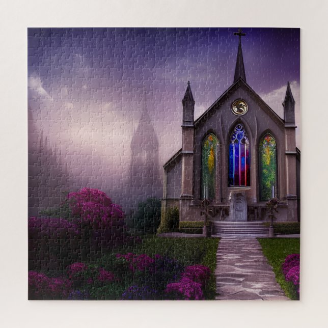 Custom Church Fantasy Art 03 jigsaw puzzle (Vertical)