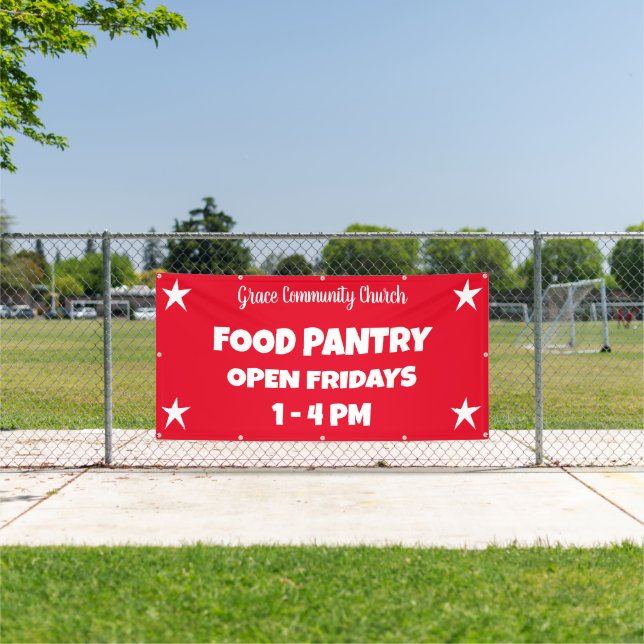 Custom Church Food Pantry Banner (Insitu)