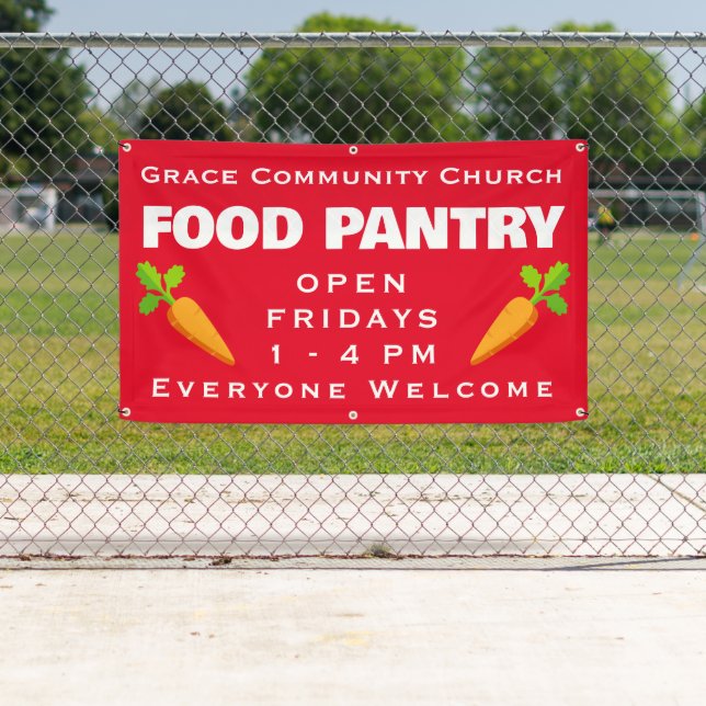 Custom Church Food Pantry Banner (Insitu)