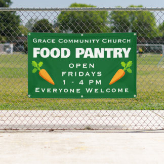 Custom Church Food Pantry Banner