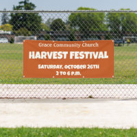 Custom Church Harvest Festival Banner