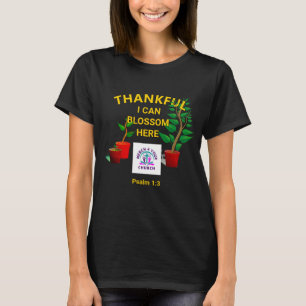 Custom Church Merchandise Blossom Plant LOGO T-Shirt