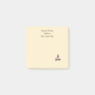 Custom Church Name I Love Jesus  Post-it Notes