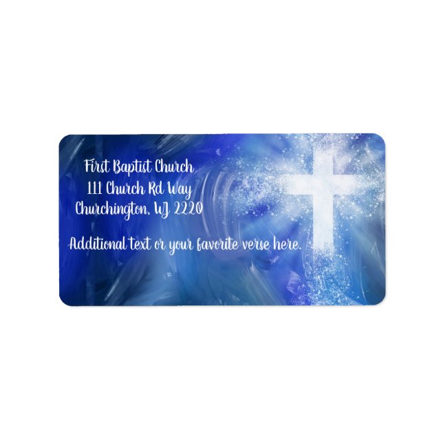 Custom Church Return Label (Front)