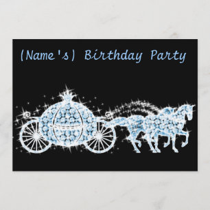 Custom Cinderella's Carriage Birthday Party Invite