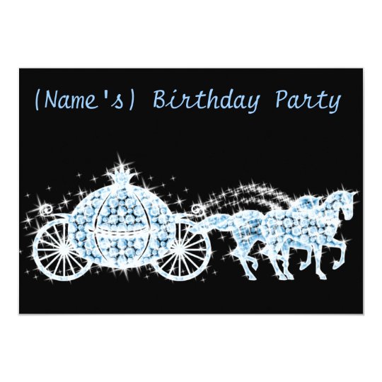 Download Custom Cinderella's Carriage Birthday Party Invite ...