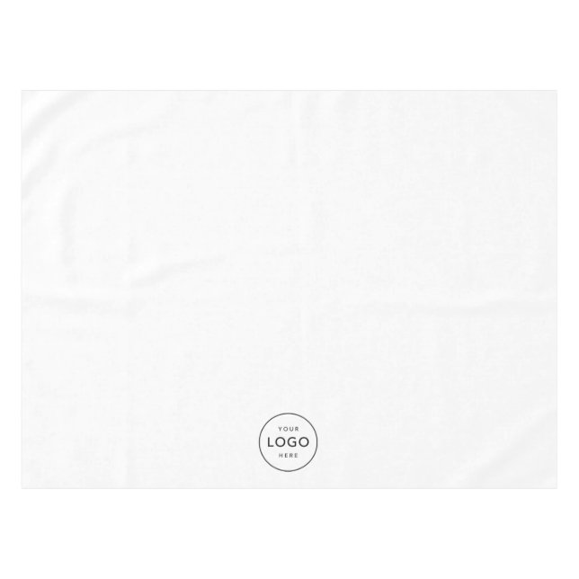 Custom Circle Logo Company Business Restaurant Tablecloth (Front (Horizontal))