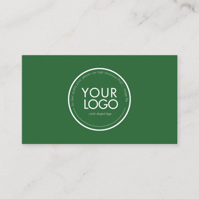 Custom Circle Logo Modern Business card template (Front)