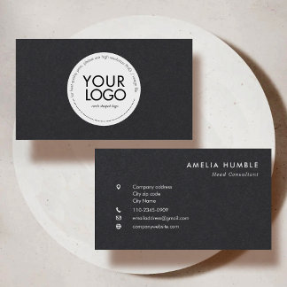 Custom Circle Logo Modern Business card template